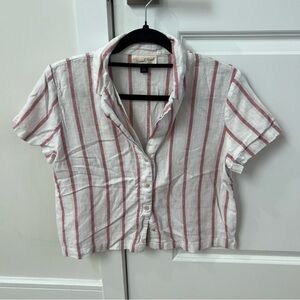 Striped Button-Up Shirt